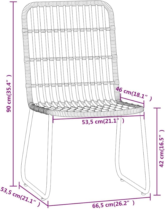 Backyard Furniture Patio Conversation Sets Outdoor Seating 5 Piece Patio Dining Set Oak Suitable for Swimming Pool, Courtyard, Garden