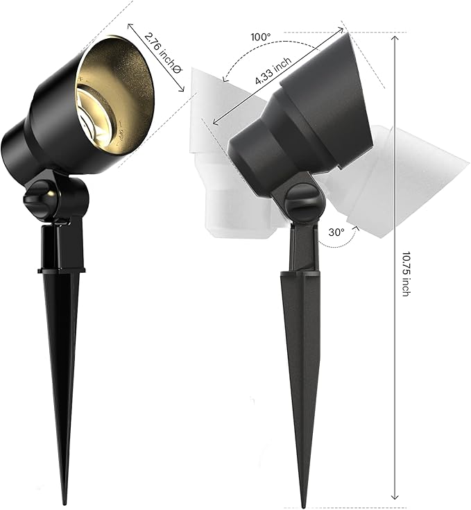 Malibu Low Voltage Floodlight LED Outdoor Landscape Lighting 6W Garden Light for Patio Yard (1 Pack)