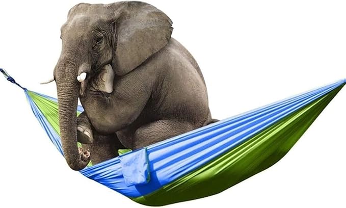 Hammock for Outside 270x140 Cm Camping Hammock Double & Single Portable Hammock with Tree Straps, Lightweight Nylon Parachute Hammocks Hammock Swing