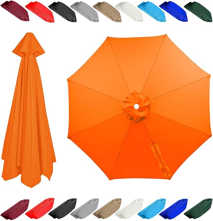 11.5ft 13 ft 8 rib umbrella replacement canopy patio umbrella fabric replacement Outdoor Umbrella Polyester Top