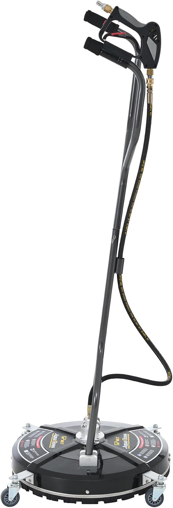 22 Inch Surface Cleaner for Pressure Washer, Dual Handles Surface Cleaner with 4 Wheels, Pressure Washer Attachments for Driveway Concrete Sidewalks Patio, 4500 PSI, 3/8" Quick-Connect