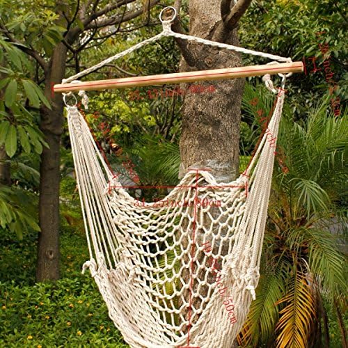 Thxbye - Handmade Hammock Chair Cotton Indoor Outdoor Brazilian Hanging Chair