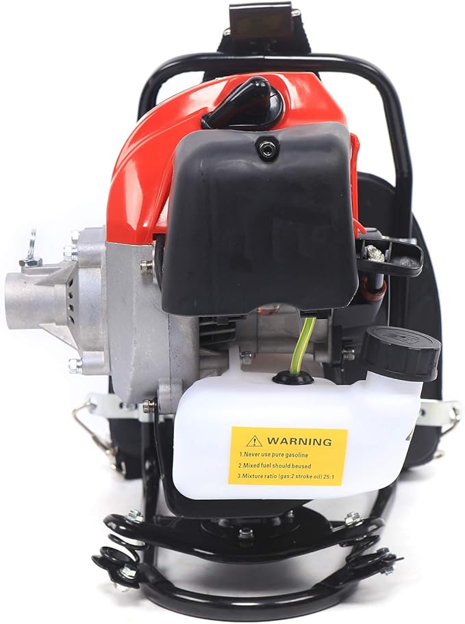 Gasoline Brush Cutter 2-Stroke8500RPM Gas Weed Wacker Brushs Cutter and Gas String Trimmer 2-Cycle Extreme Duty with Fuel Tank Multi Garden Tools Brush Cutters Weed Wacker for Yard Lawn (43CC+1250W)