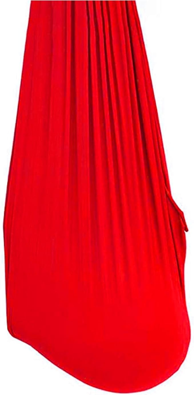 Elastic Indoor Therapy Swing Children's Cuddle Hammock Ideal Snuggle Swings Hammocks for Teens Autism ADHD and Aspergers Therapy Up to 200kg (Color : Red, Size : 150 x 280 cm)