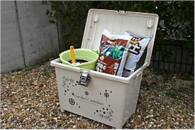 Heiwa Industries Outdoor Storage Garden Container, 2.3 gal (70 L), Brown