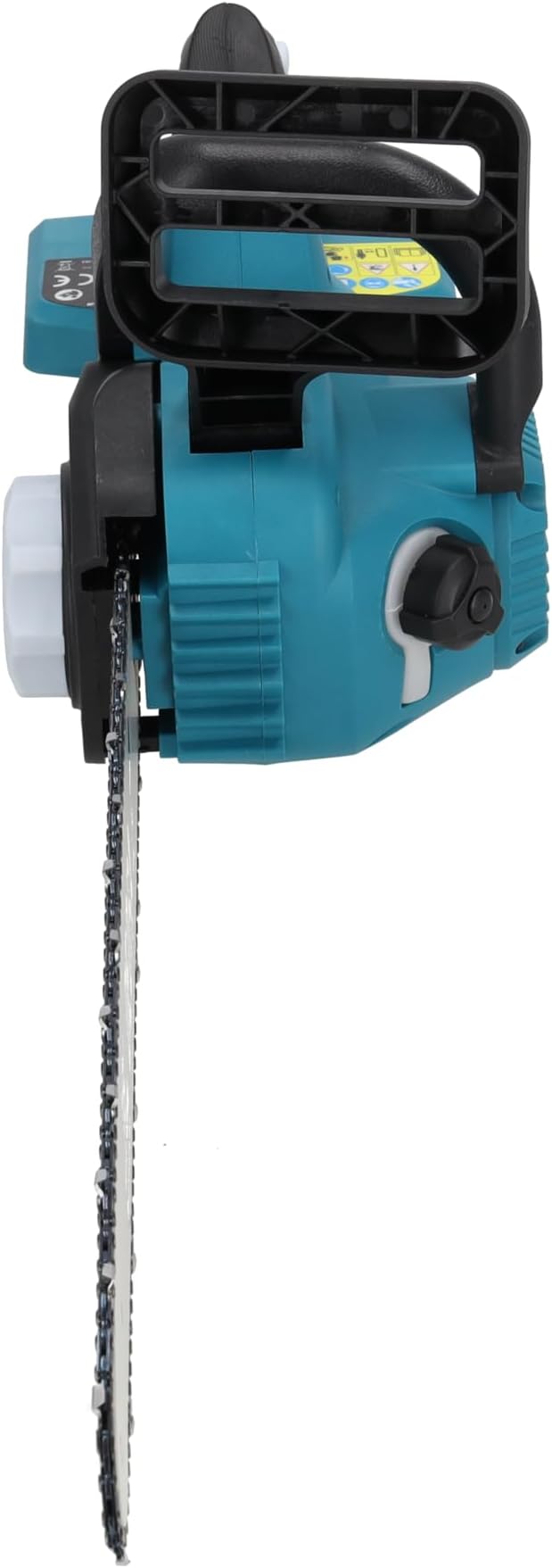 DEDRA Cordless Chainsaw 18 Inches, 2 x 18 V, Guide Rail 18 Inches, Double Power Supply, with Safety Brake, Brushless Motor, Tool-Free Chain Tension, without Battery/Charger