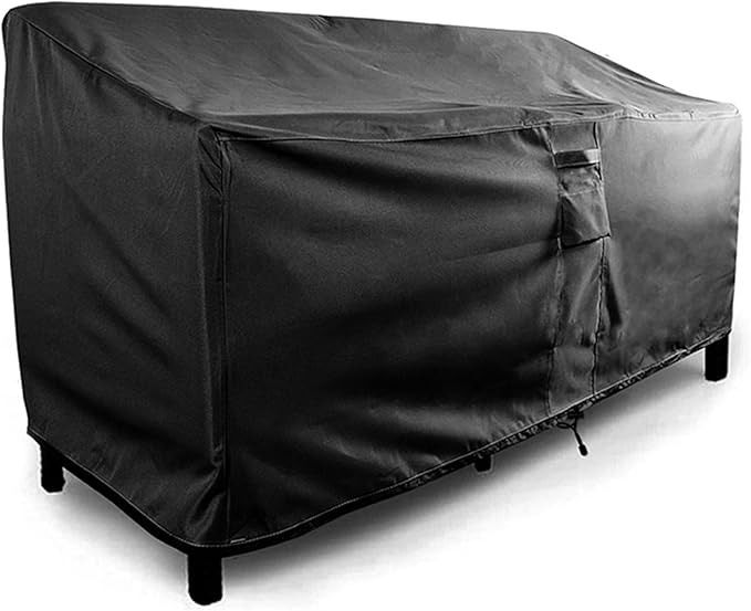 KHOMO GEAR - Outdoor Couch Cover Patio Furniture Covers Waterproof Loveseat Cover - for Wide Love Seats - 88" Length x 41" Depth