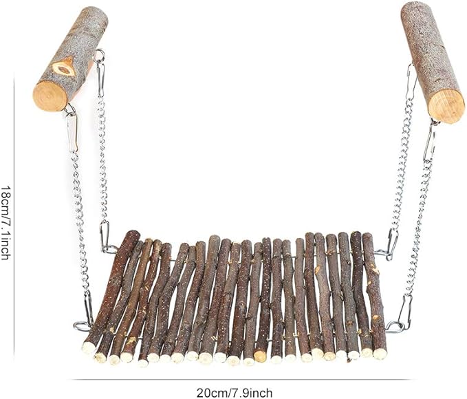 flexman Pet Summer Hammock, Small Animal Hanging Swing, Standing Resting Tools for Chinchillas, Squirrels, Rabbits, Honeybags, Guinea Pigs