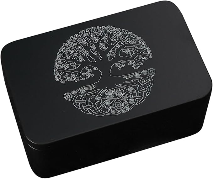Rectangle Metal Card Box Playing Tarot Container Jewelry Storage Case Packing Game Empty Cards Storage Boxes Tarot Card Case Holder Tarot Card Box Tarot Deck Holder Game Tarot Deck Boxes