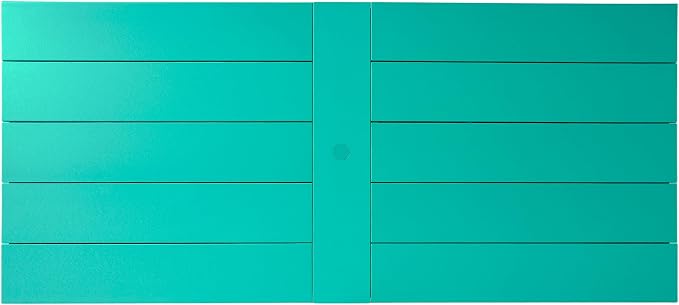 WestinTrends Cape May 9-Piece HDPE Outdoor Furniture Patio Dining Table with Umbrella Hole and Chairs Set for 8, Turquoise