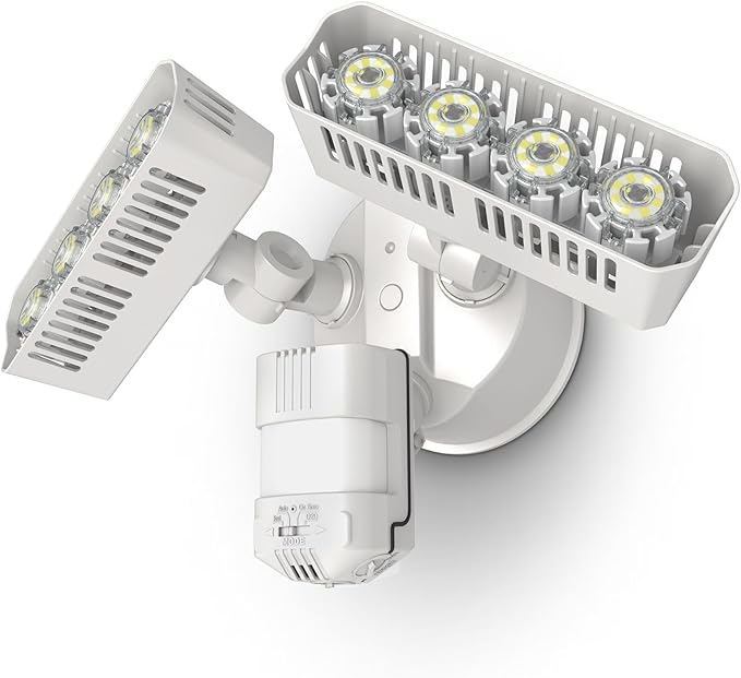 SANSI 36W LED Motion Sensor Outdoor Lights,Hardwired Security Light Motion Activated,Flood Lights Dusk to Dawn 3600LM,Motion Detection Lights,Super Bright for Yard,Garage,350W Equiv 5000K IP65,White