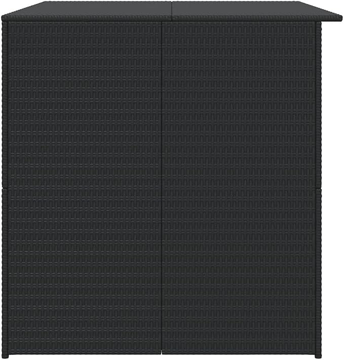 Spacious Outdoor Storage Box 57.5x35.4x37.8 in Durable PE Rattan and Steel Construction with Weather Resistant Zipper Closure for Garden and Patio