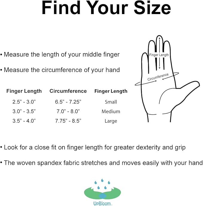 UpBloom - Garden Hand Cultivator Includes 2 Pairs of Spandex Gardening Gloves - ergonomically Designed to rake, dig, Weed, Plant, Aerate and Cultivate Vegetable and Flower beds (Large)