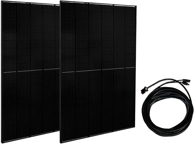 Nature’s Generator Powerhouse Gold WE System: 4800Wh Powerhouse + Two 410W Power Panels + 500W Wind Turbine,120VAC and 240VAC Pure Sine Wave Address Home Power Requirements