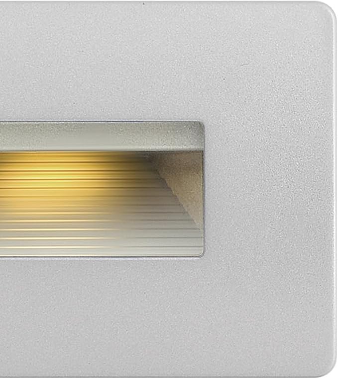 Hinkley Landscape Lighting Luna 58508TT Horizontal 120v Step Light, Integrated LED 2700K, Line Voltage, Dimmable, Titanium