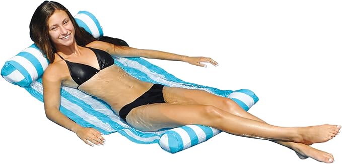 Swimline Swimming Pool Floating Water Hammock Lounge Chair (6 Pack)