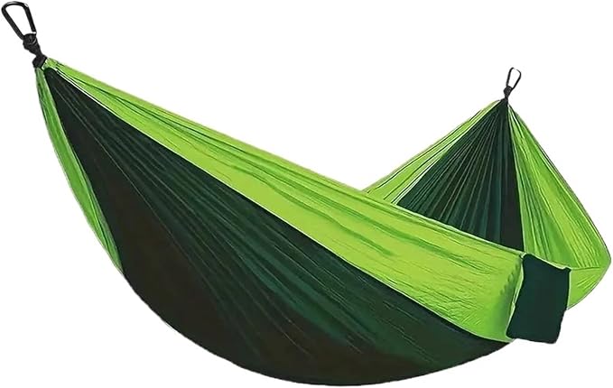 Hammocks, Double Portable Hammock for Camping Lightweight Nylon Parachute for Backpacking Travel Beach Backyard Patio Hiking Amaca,for Outside(Orange)