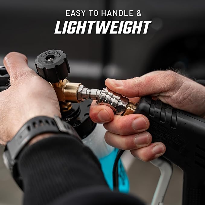Slick Products Pressure Washer Flex Hose – 40 Ft Ultra-Flexible No-Kink High Pressure Hose, Lightweight Tangle-Free Design with Leak-Resistant Fittings for Car Wash & Outdoor Cleaning