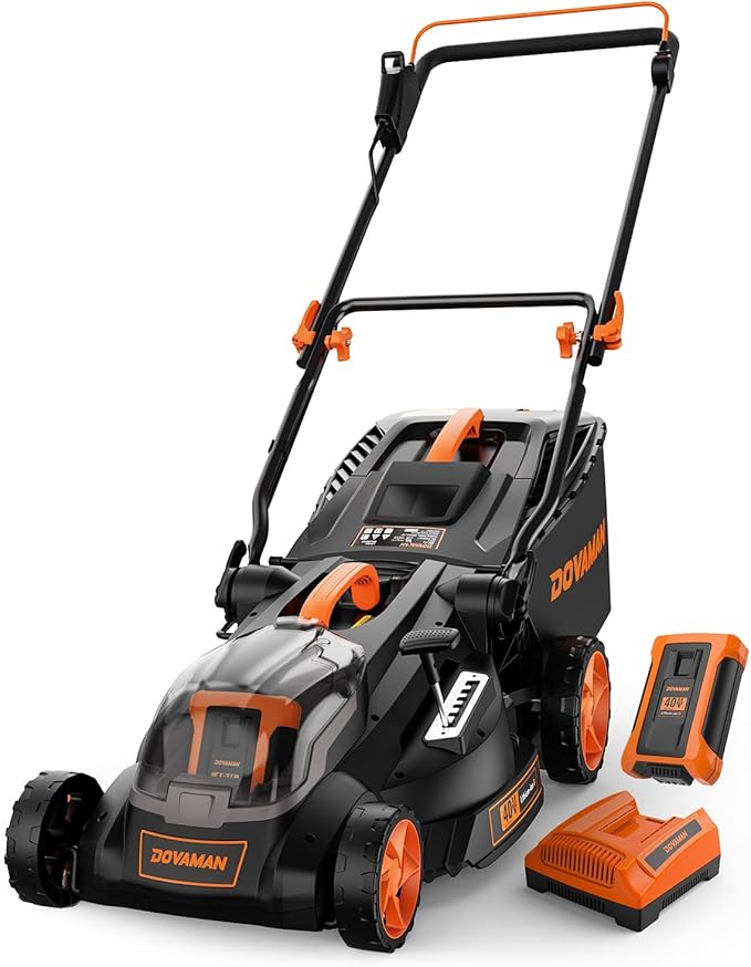 40V 19" Cordless Lawn Mower, Brushless Push Lawn Mower w/ 13.2Gal Bag, 98% Grass Collection, 3-Step Quicker Foldable, 6-Position Height Adjustment Meets Various Cutting Needs