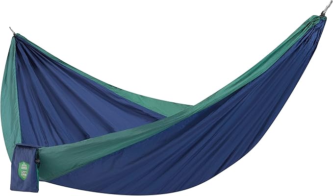 Adventure Camping Hammock & Hammock Straps by Yellow Leaf Hammocks - Fits 1-2 PPL, 400lb max, Weathersafe, Super Strong, Easy to Hang, Ultrasoft, Easy to Pack - Color: Blue & Green