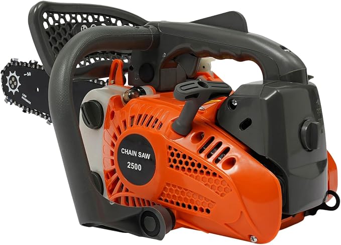 Bepritm 2-Stroke Gas Chainsaw, Gasoline Power Chain Saws with Handle&Fuel Tanks, Single Cylinder Chainsaws for Cutting Forest Trees Wood, Garden, Farm Cutting (12 Inch* 25.4CC)
