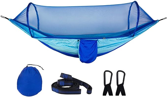 Hammocks for Outside, Travel Portable Lightweight Hammock, Camping Hammock, Parachute Nylon Hammock for Outsides Backpacking Beach Backyard Patio Hiking