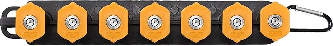 Tool Daily Pressure Washer Tips, 15 Degree Yellow Power Washer Nozzle Tips 7 Pack with Nozzle Holder, 1/4 Inch Quick Connect, 4000 PSI