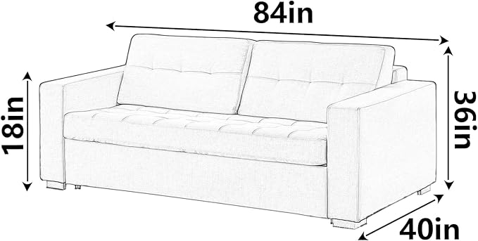 Plastic Loveseat Cover - 84" W x 40" D x 36" RH x 18" FH - Heavy Duty Vinyl, Waterproof, Slipover for Pets & Scratch Proof Furniture Protection