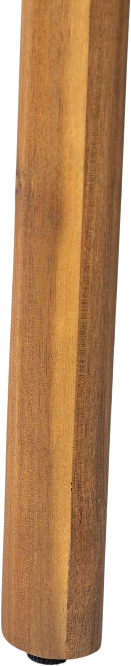 Christopher Knight Home Meja Acacia Wood Patio Dining Set for 4, Solid Wood Outdoor Dining Table Set for 4, Round Dining Table and Chairs Set of 4 with Cushion, Teak+Beige