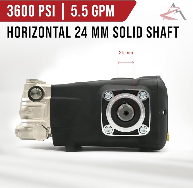 The ROP Shop OEM Annovi Reverberi Horizontal Pump for Pressure Washer for Graco 3540 800-635 24mm