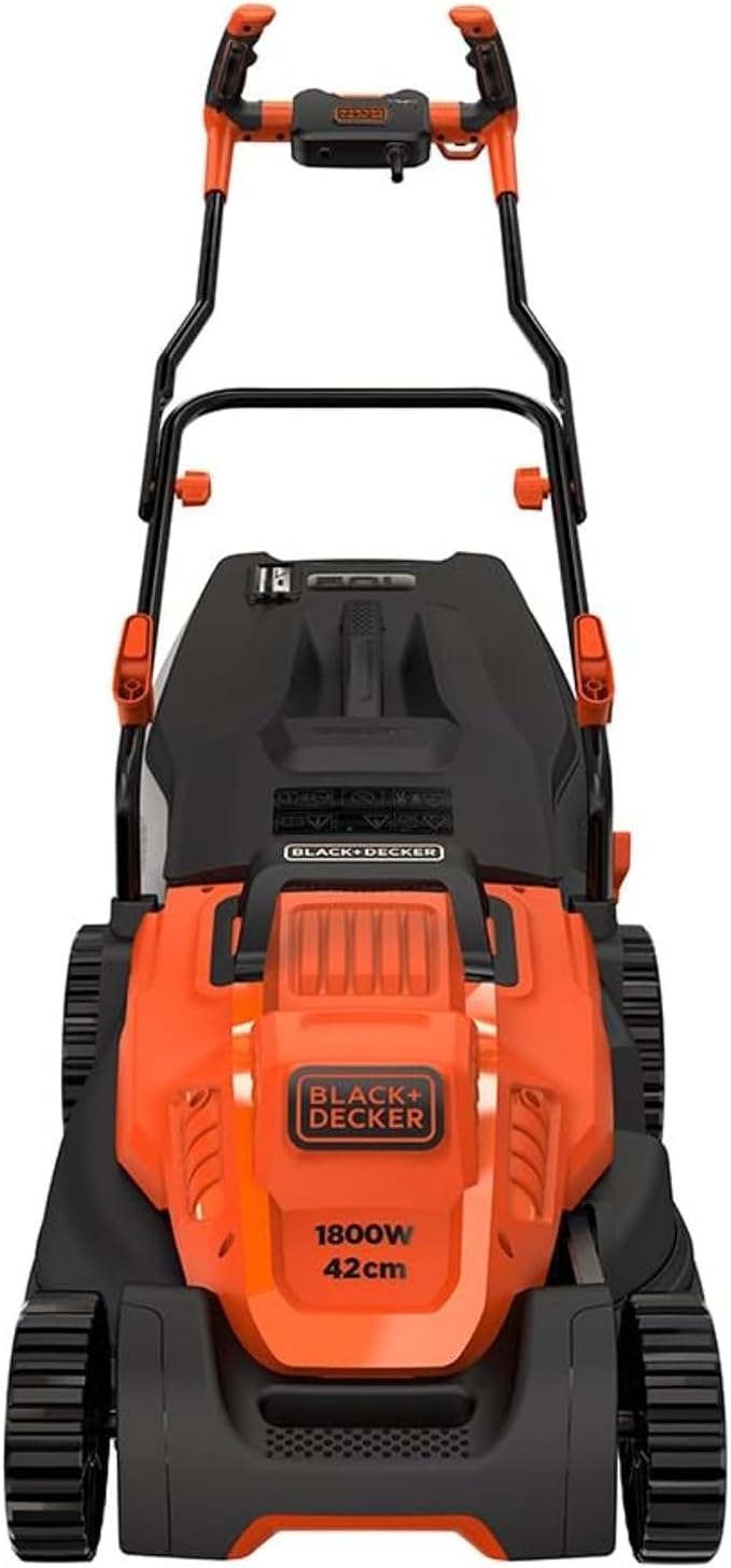 BLACK+DECKER Wired Trimmer - 6 adjustable heights, orange, BEMW481BH-QS
