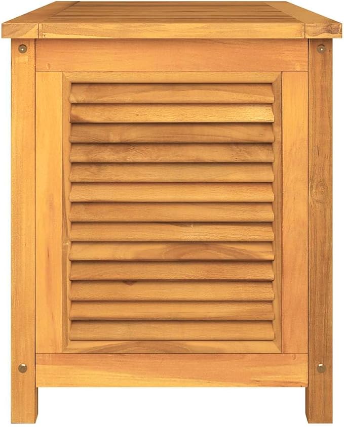Wood Deck Box, Wooden Outdoor Storage Box Organizer for Tools, Cushions, Patio Storage Container for Backyard, Porch, Garden,-426