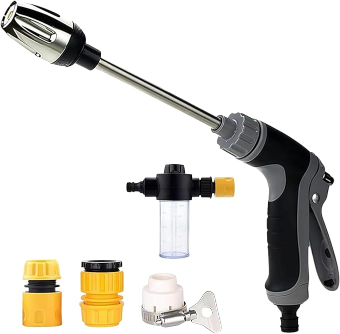 Pressure Washer - 15x More Powerful Than Hoses, Upgraded High Power Electric Cleaner, with 360° Rotating for Effortless Dirt & Stain Removal Three Spray Modes (Style A)