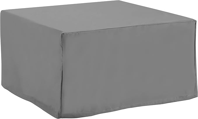 Crosley Furniture Patio Furniture Covers, Waterproof Square Ottoman and Outdoor Table Cover, Gray