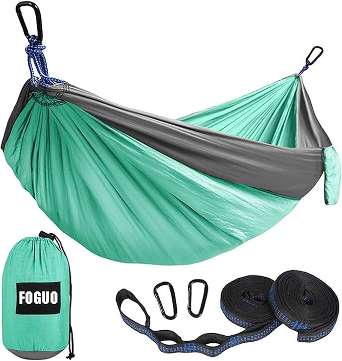 Hammocks for Outside, Camping Hammocks with Tree Straps, Parachute Hammocks, Double Hammock Swing Chair, All Accessories Included, for Outdoor, Indoor
