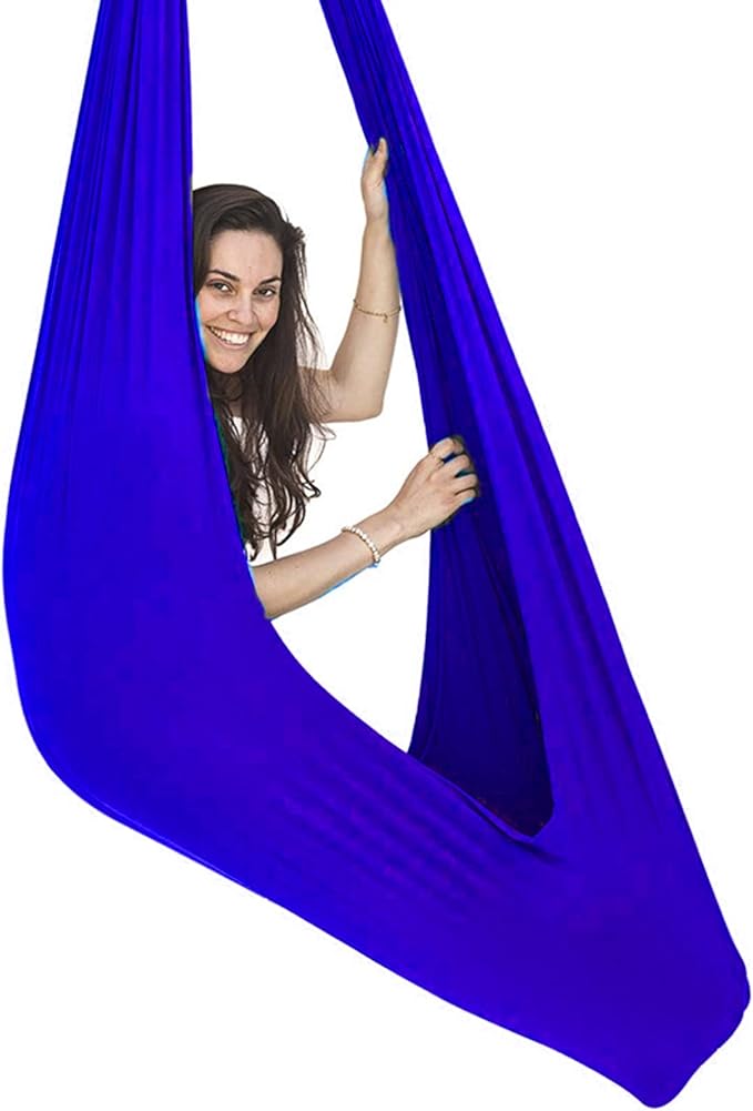 NP Kids Indoor Outdoor Swing Adult Hammock Therapy Sensory Elastic Steady Seat Chairtoy Swing Set for Autism, ADHD, Aspergers (Size : 150x280cm)