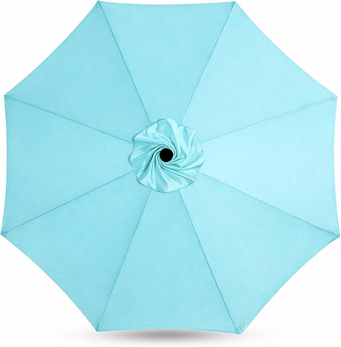 Sfmora OLEFIN 5-Year Non Fading 9ft 8Ribs Patio Umbrella Replacement Canopy, Outdoor Umbrella Canopy, Umbrella Top ONLY (Color)