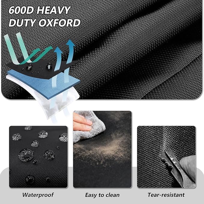 Outdoor Swivel Lounge Chair Cover 4 Pack,(32W x 35D x 36H inches ) 100% Waterproof Heavy Duty Outdoor Chair Covers， Patio Chair Covers Waterproof Patio Furniture Covers（Black）