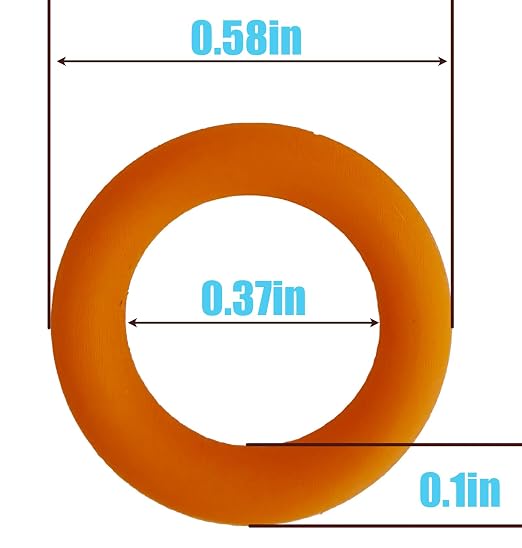 1/4" Pressure Washer Quick Coupler O-Rings New Orange Seal Kits (100/Pack)