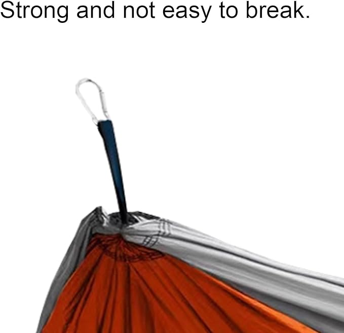 Portable Polyester Hammock for Outdoor Camping Wide and Versatile Load-Bearing Stable and Easy to Install Tree-Hanging Hammock Comfortable(L)