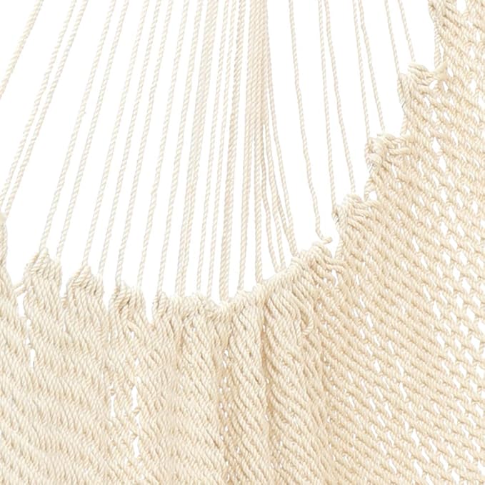 Large Hammock Swing Seat with Tassels(Tan)