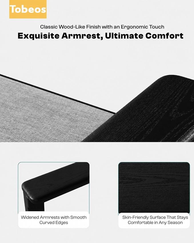 HDPE 10 Piece Outdoor Patio Furniture Set, All-Weather Outdoor Couch Set with Thick Cushions & Coffee Table, Patio Conversation Sets for Lawn, Garden, Porch, Balcony, Deck, Poolside, Black Grey