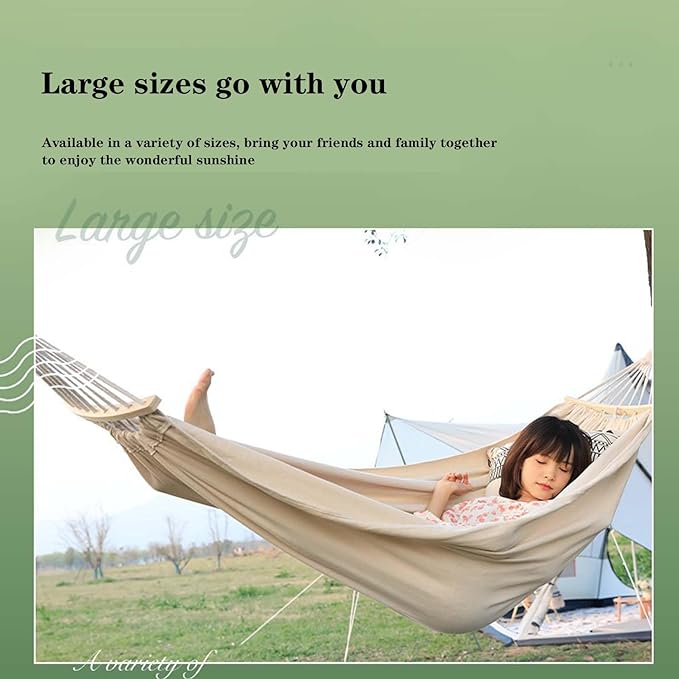 BNEI Garden Hammock - Portable Outdoor Hammock, Anti-tip, 200kg Load Capacity, Multiple, Suitable for Patio, Outdoor and Park use (1 People-A)