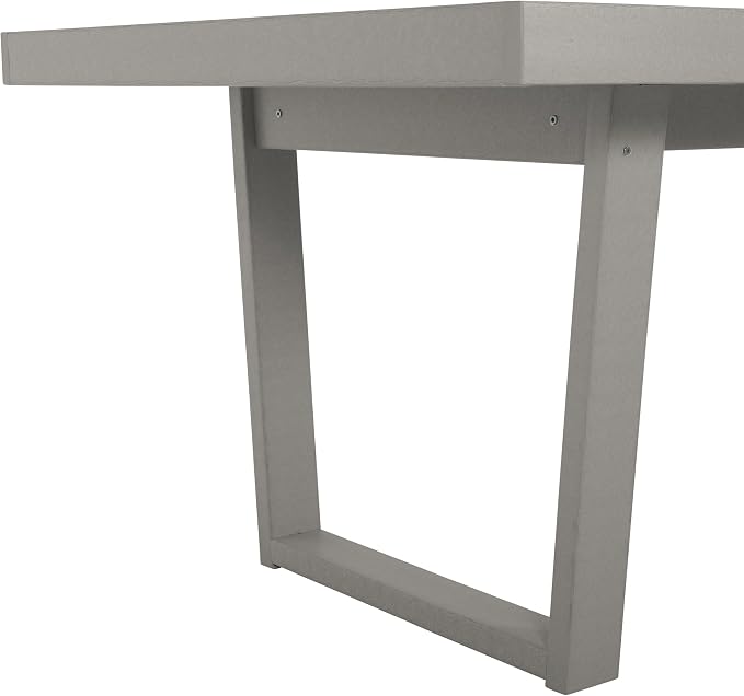 Haven Modern Outdoor Dining Table, Cove Gray