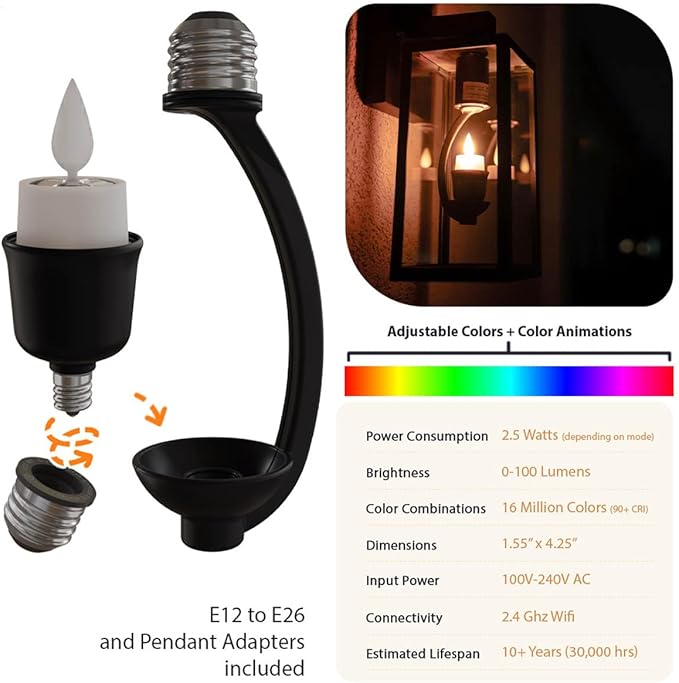 Smart Flameless Candle (Pendant Bundle)
