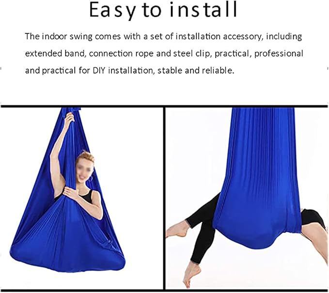 NP Kids Indoor Outdoor Swing Adult Hammock Therapy Sensory Elastic Steady Seat Chairtoy Swing Set for Autism, ADHD, Aspergers (Size : 150x280cm)