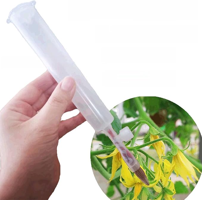 Hand Pollination Brush for Tomatoes Eggplants Peppers - Vegetable Pollinator Tool Garden Pollinator Accessories for Home Gardeners, Plant Pollinating Brush for Flowers Crops