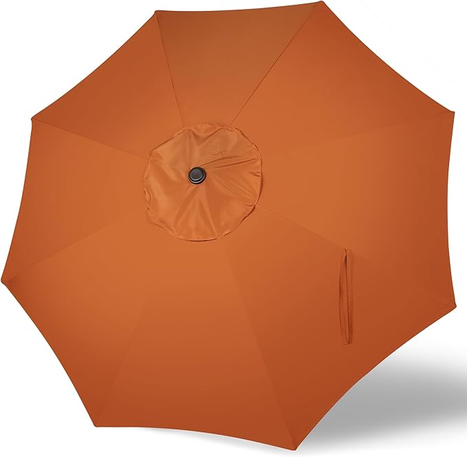 Blissun 9ft Patio Umbrella Replacement Canopy, Market Umbrella Top, Outdoor Table Umbrella Canopy for 8 Ribs, Canopy Only