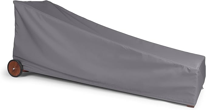 Covermates Elite Chaise Lounge Cover – Weather-Resistant Polyester Outdoor Furniture Cover with Mesh Vents, Drawcord Hem, Buckle Straps, UV Protection, 32W x 72D x 32H, Charcoal
