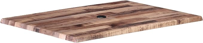 30" x 48" Rustic, Indoor/Outdoor All-Season EnduroTop Table Top with Umbrella Hole